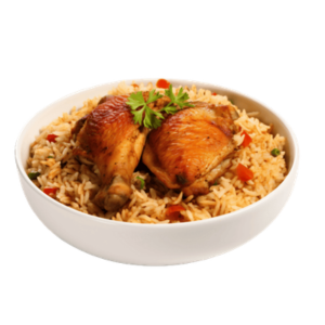 Rice With Half Chicken 